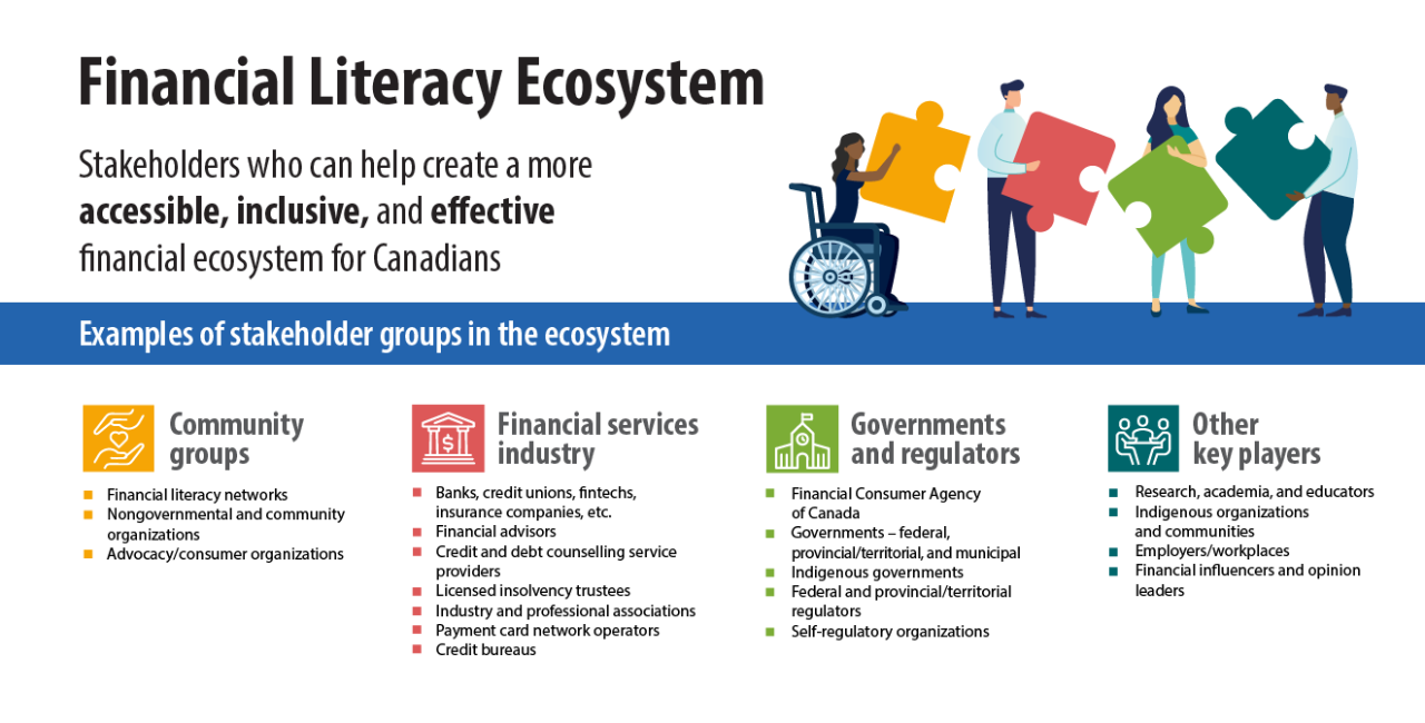 Financial Literacy Ecosystem. Text version follows.
