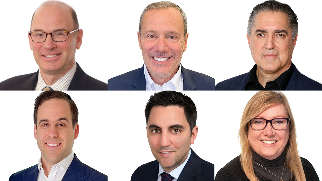 Clockwise: Arnie Herrmann, David Leventhal, Wayne Mejia, Sharon Sullivan, Matthew Segreto and Marc Rottenberg