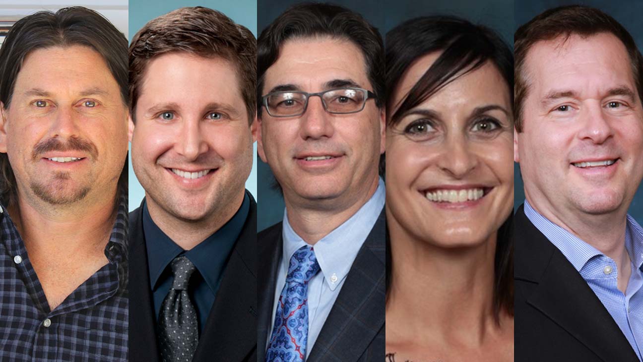 Tyson Beem, Andrew Crow, Todd Gelfand, Melissa Morton and Rick Mozenter