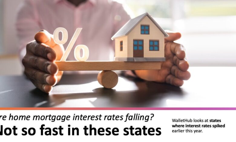 Are home mortgage interest rates falling? Not so fast in these states Are home mortgage interest rates falling? Not so fast in these states
