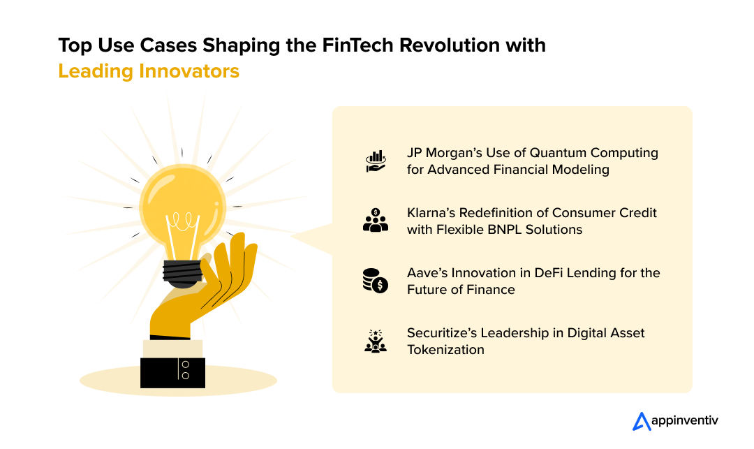 Top Use Cases Shaping the FinTech Revolution with Leading Innovators